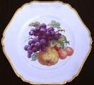 Plate with fruit theme. Рear