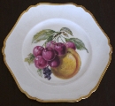 Plate with fruit theme. Рlum