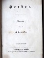 Klenke - Romāns par Herderu. 1852. gads