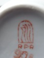 RPR Rīga - Vāzīte. 1970.-80. gadi, 1. šķira, porcelāns, zeltījums, h 10,5 cm