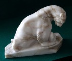 White bear. Marble h 12 cm