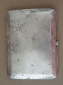 Cigarette case. Silver, purity 875, 139 grams, initials J.M.