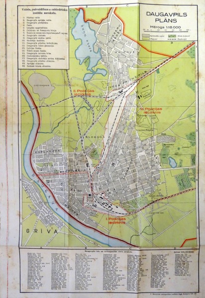 Plan of Daugavpils