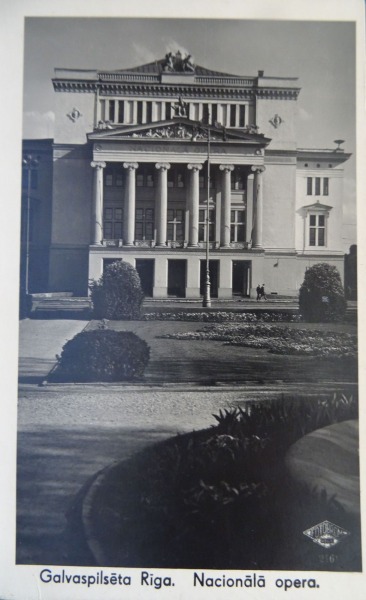 Foto atklātne - Galvaspilsēta Rīga. Nacionālā opera