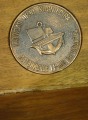 Table medal - Latvijas Upju Kugniecība, copper, d 6 cm