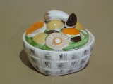 Konakova - Dish with lid "Mushrooms" h 8,5 cm
