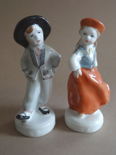 RPFF - Dancers, model by L. Novozhenec, porcelain, 1950s, h 11 cm