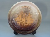 Šķīvis "Rīga", ar paliktni, keramika, d 25,5 cm
