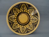 Plate, initials I.T., ceramics, d 31.5 cm