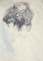 Портрет женщины с высокой причёской