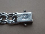 Silver bracelet Bismark, fineness 830, 23.6 gr., Length 20 cm; width 10 mm