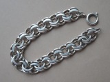 Silver bracelet Bismark, fineness 835, 33.4 gr., Length 19 cm; width 14 mm