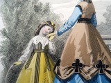 Gravīra no Parīzes modes žurnāla &amp;quot;Les Modes Parisiennes&amp;quot; 19.gs. beigas, 27x18,5 cm