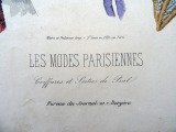 Gravīra no Parīzes modes žurnāla &amp;quot;Les Modes Parisiennes&amp;quot; 19.gs. beigas, 27x18,5 cm