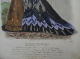Гравюра из парижского журнала мод &amp;quot;Les Modes Parisiennes&amp;quot; конец 19 века, 27x18.5 см