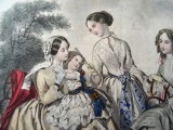 Gravīra no Parīzes modes žurnāla &amp;quot;Les Modes Parisiennes&amp;quot; 19.gs. beigas, 27x18,5 cm