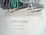Gravīra no Parīzes modes žurnāla &amp;quot;Les Modes Parisiennes&amp;quot; 19.gs. beigas, 27x18,5 cm