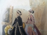 Гравюра из парижского журнала мод &amp;quot;Les Modes Parisiennes&amp;quot; конец 19 века, 27x18.5 см