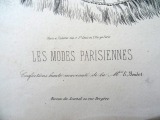 Гравюра из парижского журнала мод &amp;quot;Les Modes Parisiennes&amp;quot; конец 19 века, 27x18.5 см