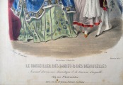 Гравюра из парижского журнала мод &amp;quot;Les Modes Parisiennes&amp;quot; конец 19 века, 27x18.5 см
