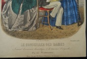Гравюра из парижского журнала мод &amp;quot;Les Modes Parisiennes&amp;quot; конец 19 века, 27x18.5 см