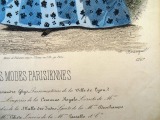 Gravīra no Parīzes modes žurnāla &amp;quot;Les Modes Parisiennes&amp;quot; 19.gs. beigas, 27x18,5 cm