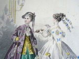 Gravīra no Parīzes modes žurnāla &amp;quot;Les Modes Parisiennes&amp;quot; 19.gs. beigas, 27x18,5 cm