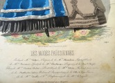 Гравюра из парижского журнала мод &amp;quot;Les Modes Parisiennes&amp;quot; конец 19 века, 27x18.5 см