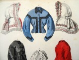 Гравюра из парижского журнала мод &amp;quot;Les Modes Parisiennes&amp;quot; конец 19 века, 27x18.5 см