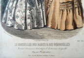 Гравюра из парижского журнала мод &amp;quot;Les Modes Parisiennes&amp;quot; конец 19 века, 27x18.5 см
