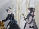 Gravīra no Parīzes modes žurnāla &amp;quot;Les Modes Parisiennes&amp;quot; 19.gs. beigas, 27x18,5 cm