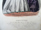 Гравюра из парижского журнала мод &amp;quot;Les Modes Parisiennes&amp;quot; конец 19 века, 27x18.5 см