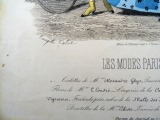 Gravīra no Parīzes modes žurnāla &amp;quot;Les Modes Parisiennes&amp;quot; 19.gs. beigas, 27x18,5 cm