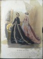 Гравюра из парижского журнала мод &amp;quot;Les Modes Parisiennes&amp;quot; конец 19 века, 27x18.5 см