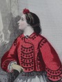 Gravīra no Parīzes modes žurnāla &amp;quot;Les Modes Parisiennes&amp;quot; 19.gs. beigas, 27x18,5 cm