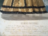 Гравюра из парижского журнала мод &quot;Les Modes Parisiennes&quot; конец 19 века, 27x18.5 см