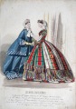 Gravīra no Parīzes modes žurnāla &amp;quot;Les Modes Parisiennes&amp;quot; 19.gs. beigas, 27x18,5 cm
