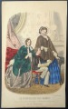Гравюра из парижского журнала мод &amp;quot;Les Modes Parisiennes&amp;quot; конец 19 века, 27x18.5 см