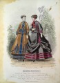Gravīra no Parīzes modes žurnāla &quot;Les Modes Parisiennes&quot; 19.gs. beigas, 27x18,5 cm