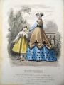 Gravīra no Parīzes modes žurnāla &amp;quot;Les Modes Parisiennes&amp;quot; 19.gs. beigas, 27x18,5 cm