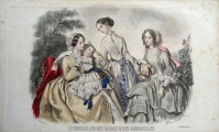 Gravīra no Parīzes modes žurnāla &amp;quot;Les Modes Parisiennes&amp;quot; 19.gs. beigas, 27x18,5 cm