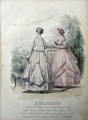 Гравюра из парижского журнала мод &amp;quot;Les Modes Parisiennes&amp;quot; конец 19 века, 27x18.5 см