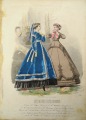 Гравюра из парижского журнала мод &amp;quot;Les Modes Parisiennes&amp;quot; конец 19 века, 27x18.5 см