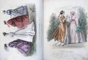 Gravīra no Parīzes modes žurnāla &quot;Les Modes Parisiennes&quot; 19.gs. beigas, 27x18,5 cm