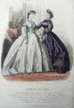Гравюра из парижского журнала мод &amp;quot;Les Modes Parisiennes&amp;quot; конец 19 века, 27x18.5 см