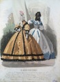 Gravīra no Parīzes modes žurnāla &quot;Les Modes Parisiennes&quot; 19.gs. beigas, 27x18,5 cm