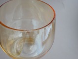 Iļguciema stikla fabrika - Glāze h 19.5 cm ar defektu un Šķīvji ar dekolu + sinepju trauciņš (škīvji