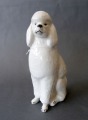 LFZ - Baltais pudelis, modeļa autors, P. Veselovs, 1967., porcelāns, h 15 cm
