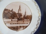 RPF - Sienas šķīvis &quot;Rīga&quot; porcelāns, d 27 cm