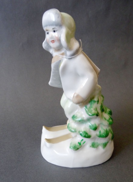 RPFF - Slēpotājs. Modeļa autors S. Bolzan (Golembovska), porcelāns, 1947.-70. gadi, h 15,5 cm